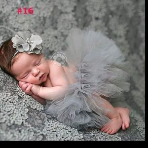 Top Sale Baby Girl Tulle Tutu Skirt and Flower Hea